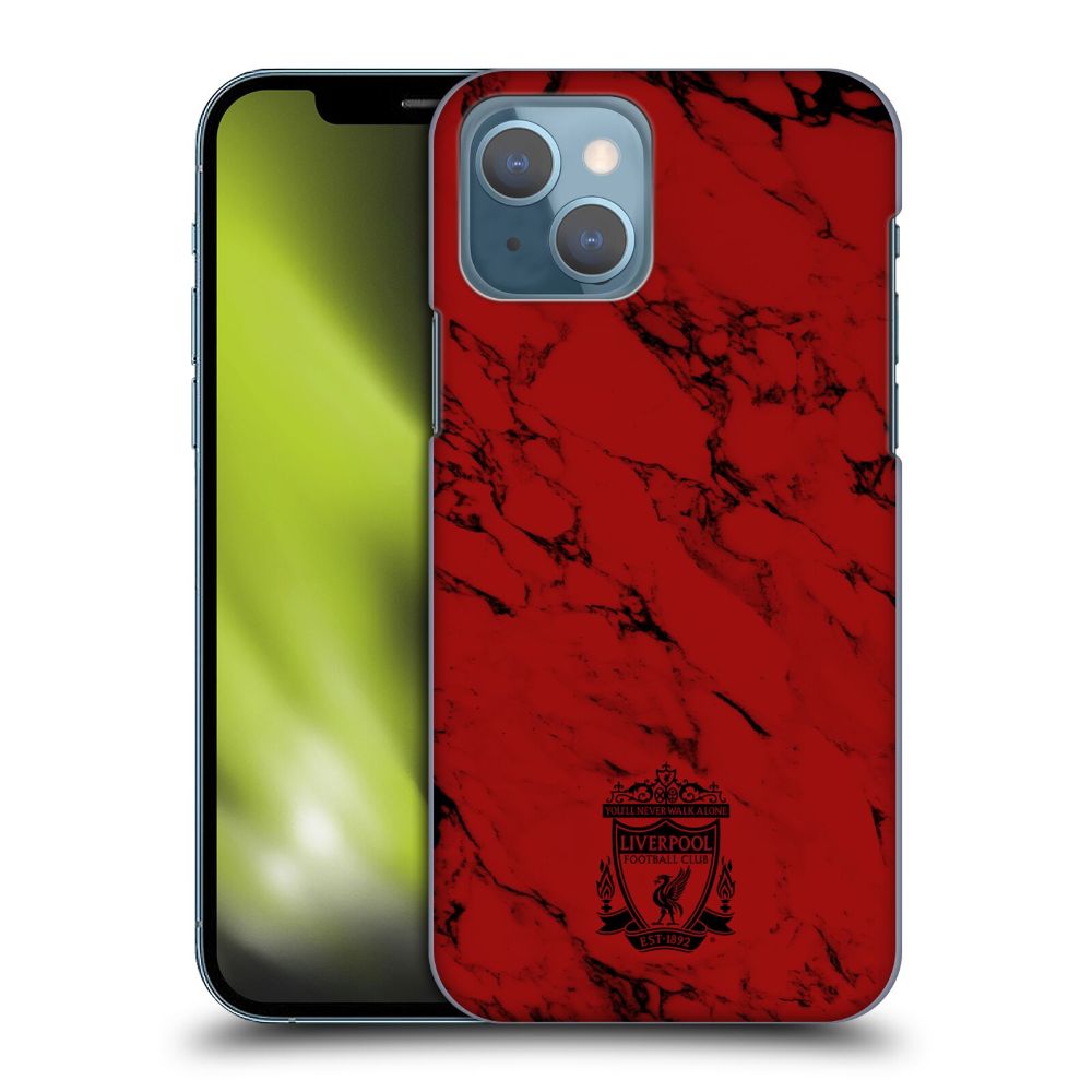 LIVERPOOL FC リヴァプールFC - Red Marble ハード case / Apple iPhoneケース 【公式 / オフィシャル】