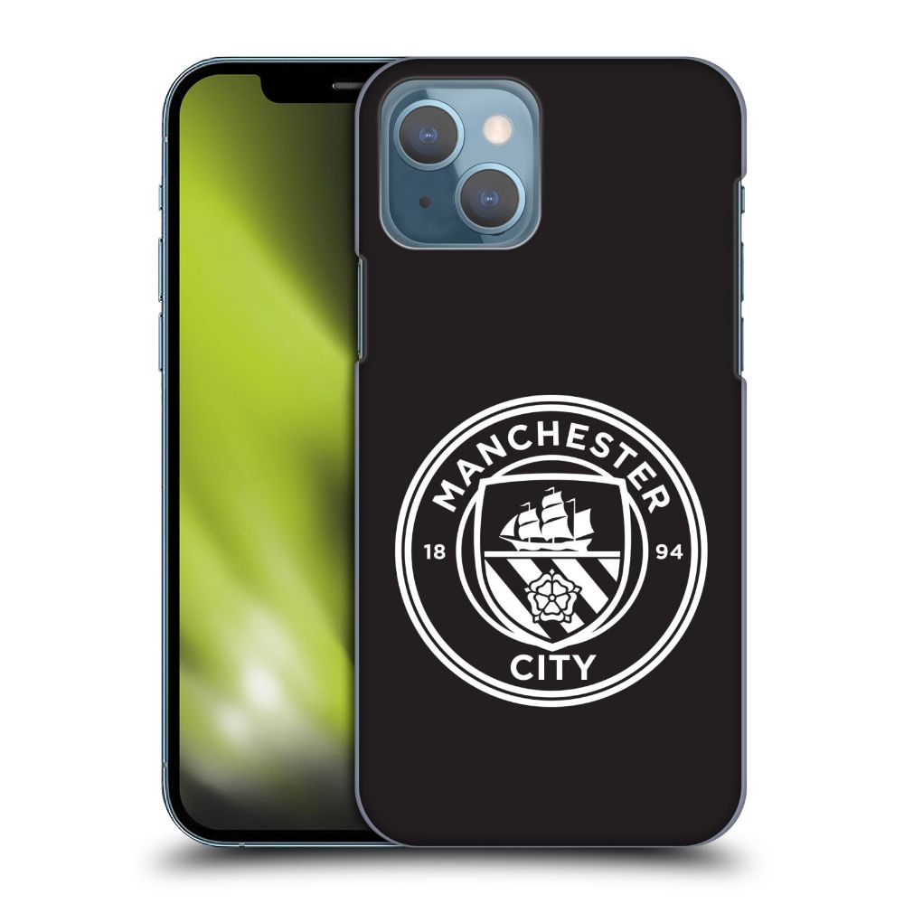 MANCHESTER CITY FC - Black White Outline ハード case