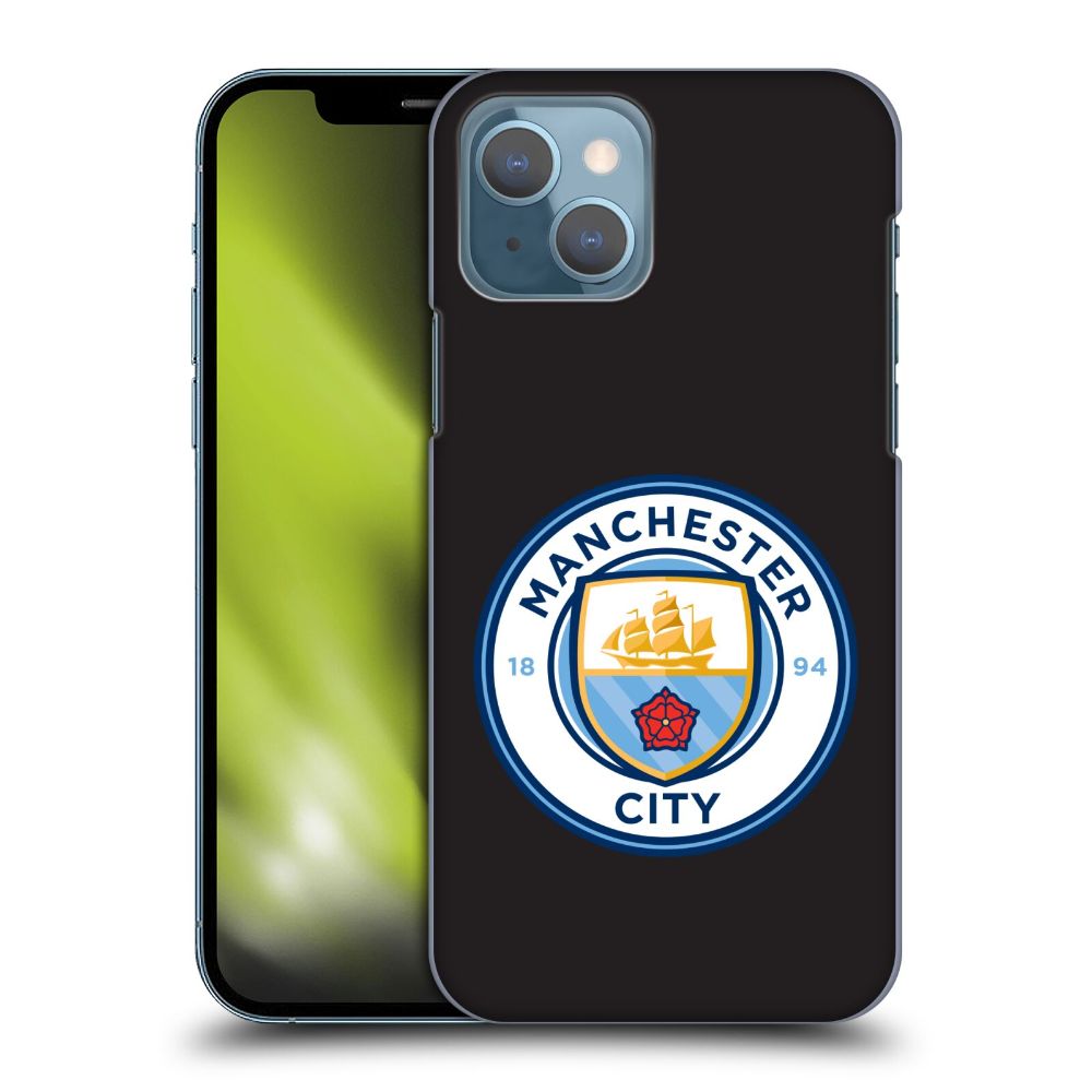 MANCHESTER CITY FC マンチェスターシティFC - Badge / Black Full Colour ハード case / Apple iPhoneケース 【公式 / オフィシャル】