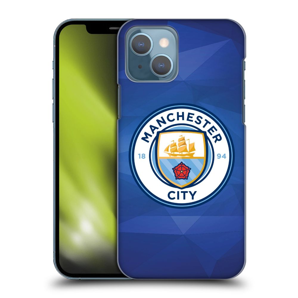 MANCHESTER CITY FC マンチェスターシティFC - Badge Geometric / Obsidian Full Colour ハード case / Apple iPhoneケース 【公式 / オフィシャル】