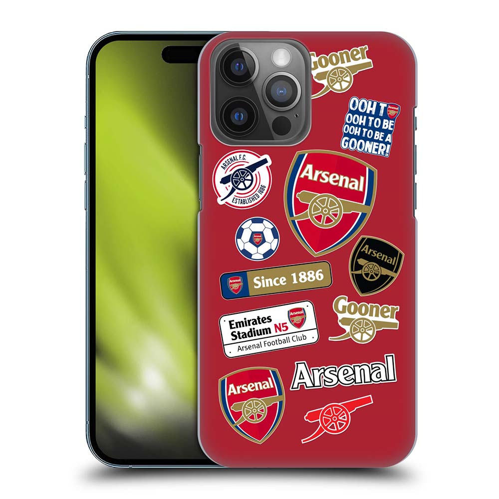 ARSENAL FC アーセナルFC Logos Collage ハード case Apple iPhoneケース 公式 オフィシャル