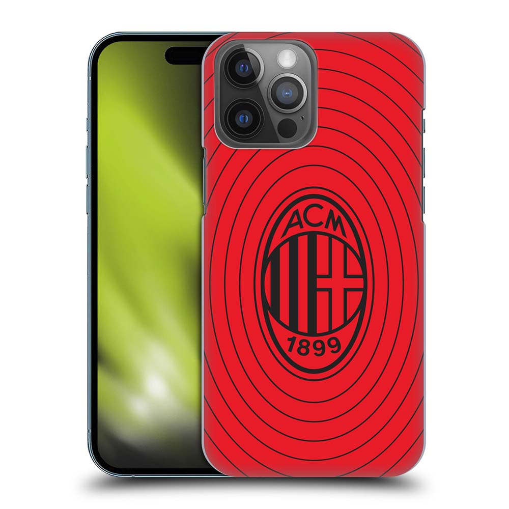 AC MILAN ACミラン (創設 125年 )  Art Red And Black ハード case 公式 オフィシャル