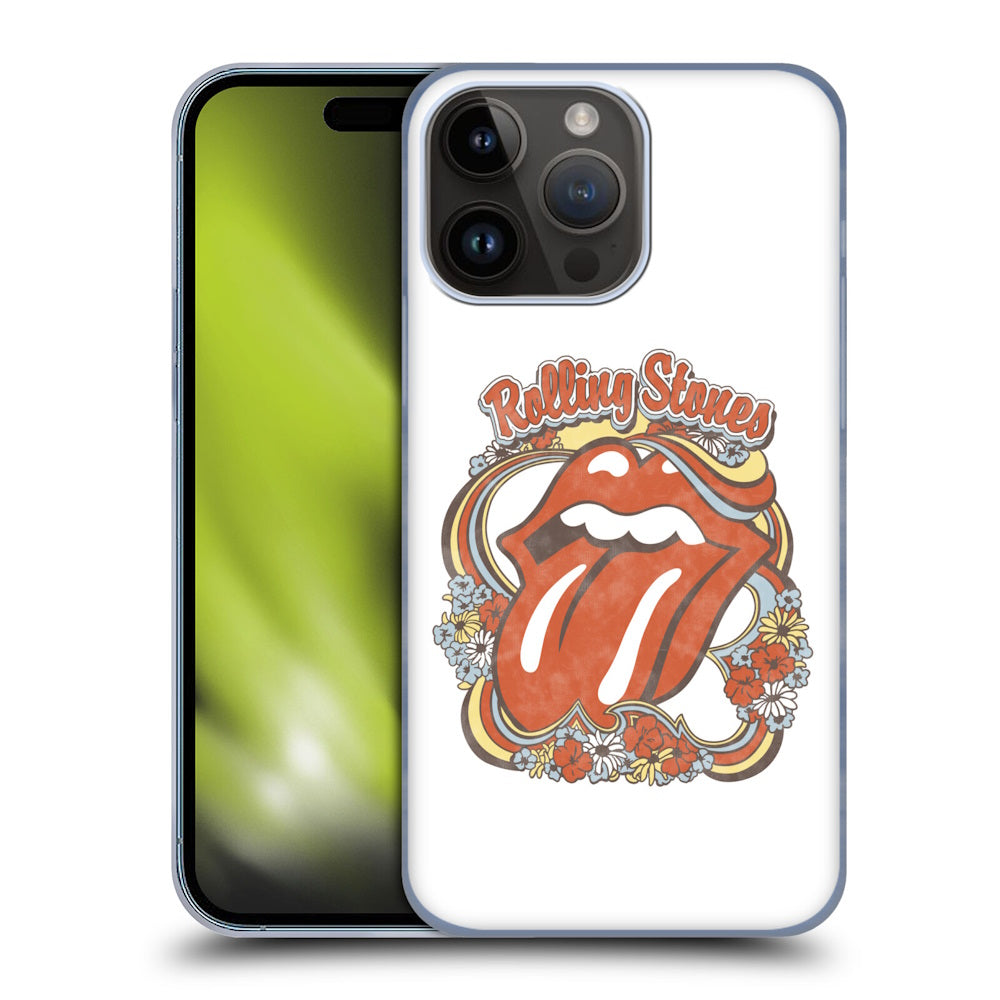 ROLLING STONES ローリングストーンズ (ブライアンジョーンズ 追悼 55周年 ) - Flowers Tongue ハード case / Apple iPhoneケース 【公式 / オフィシャル】