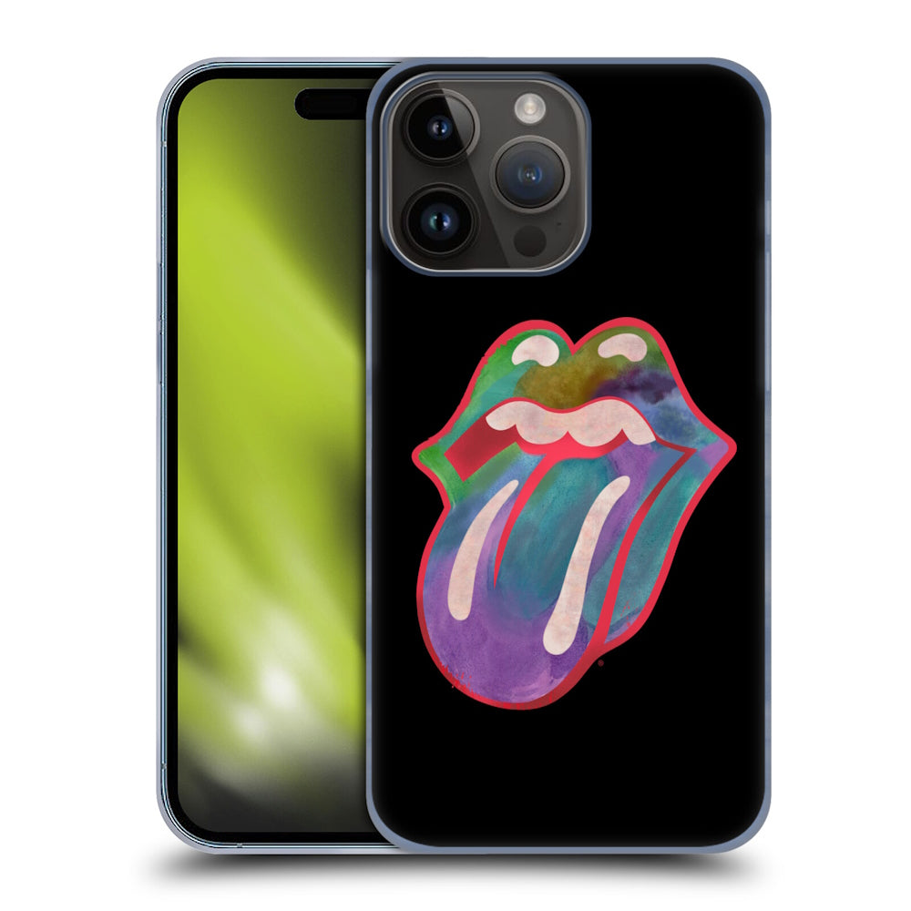 ROLLING STONES ローリングストーンズ (ブライアンジョーンズ 追悼 55周年 ) - Watercolour Tongue ハード case / Apple iPhoneケース 【公式 / オフィシャル】