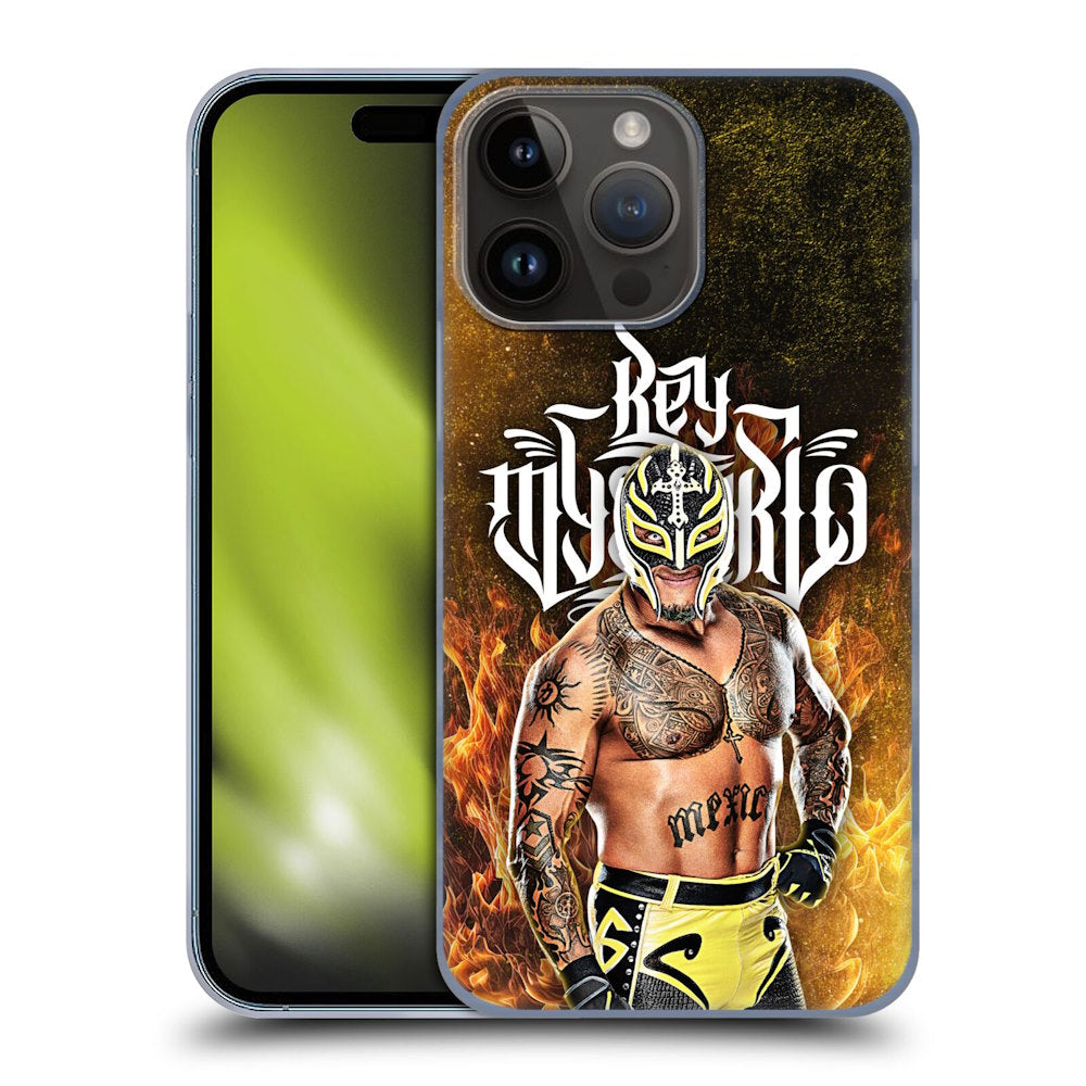 WWE ダブルダブルイー - Rey Mysterio Portrait ハード case / Apple iPhoneケース 【公式 / オフィシャル】