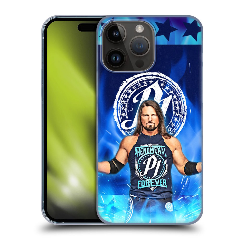 WWE ダブルダブルイー - Aj Styles Portrait ハード case / Apple iPhoneケース 【公式 / オフィシャル】