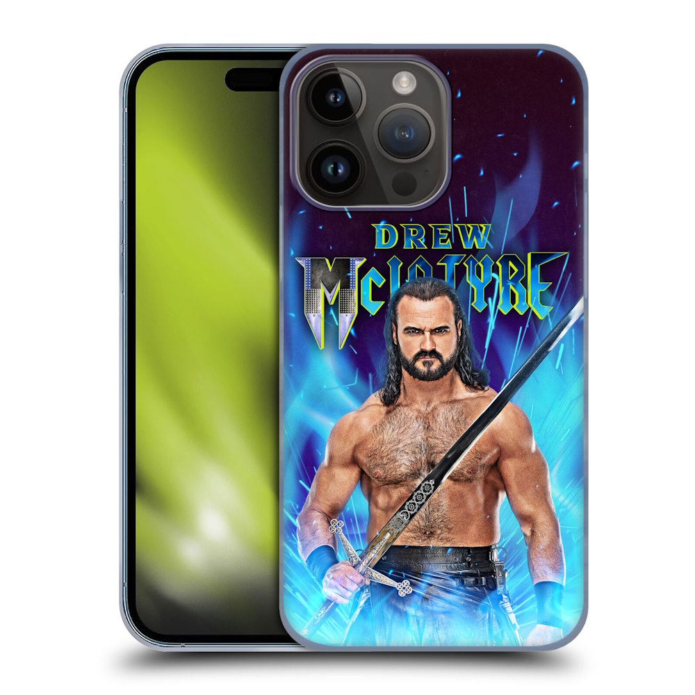 WWE ダブルダブルイー - Drew McIntyre Scottish Warrior ハード case / Apple iPhoneケース 【公式 / オフィシャル】