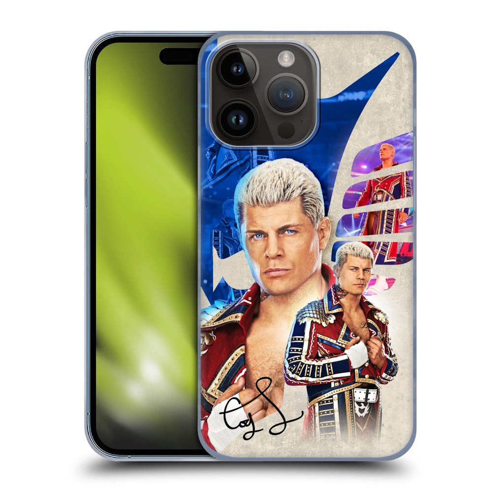 WWE ダブルダブルイー - Cody Rhodes Superstar Graphics ハード case / Apple iPhoneケース 【公式 / オフィシャル】