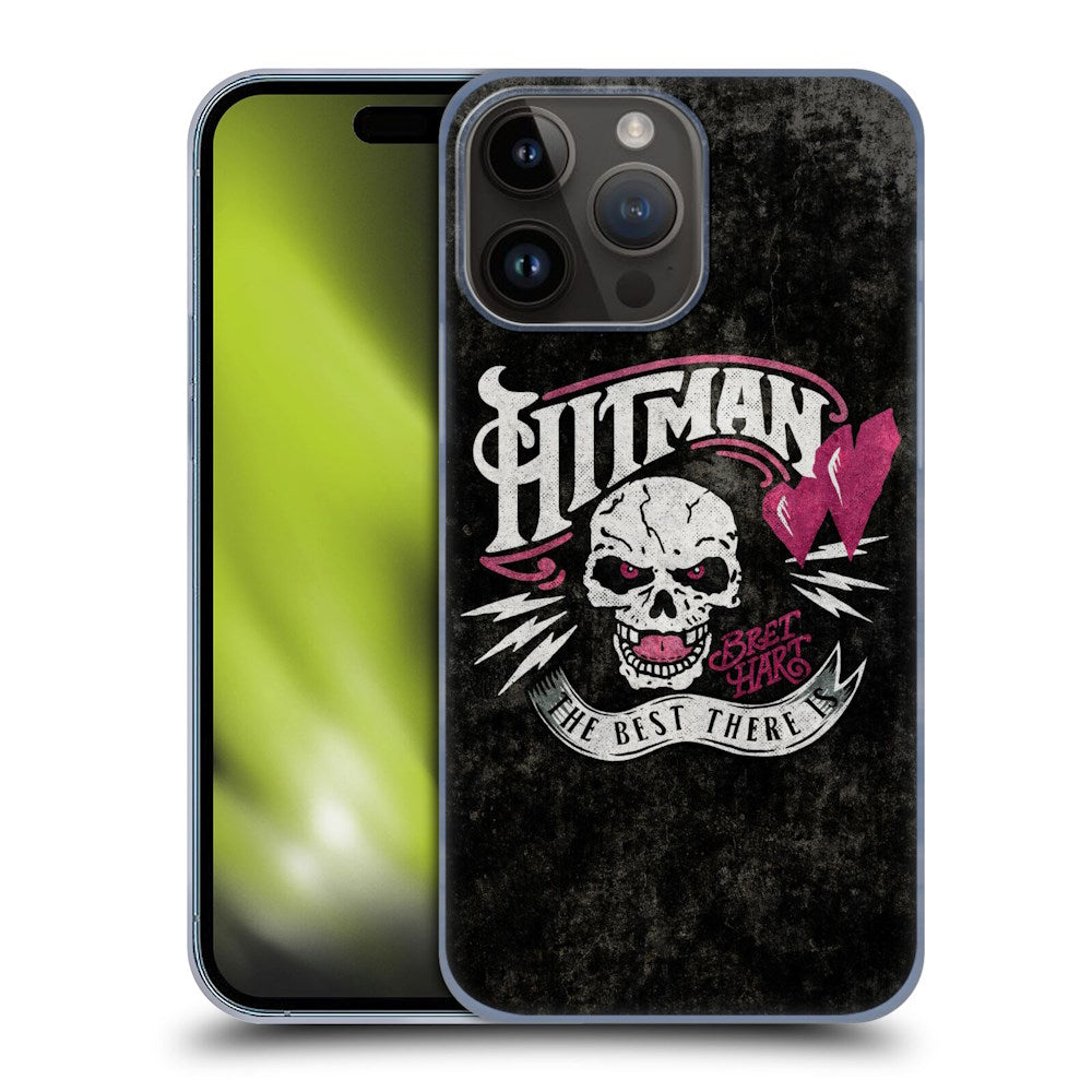 WWE ダブルダブルイー - Bret Hart Hitman Logo ハード case / Apple iPhoneケース 【公式 / オフィシャル】