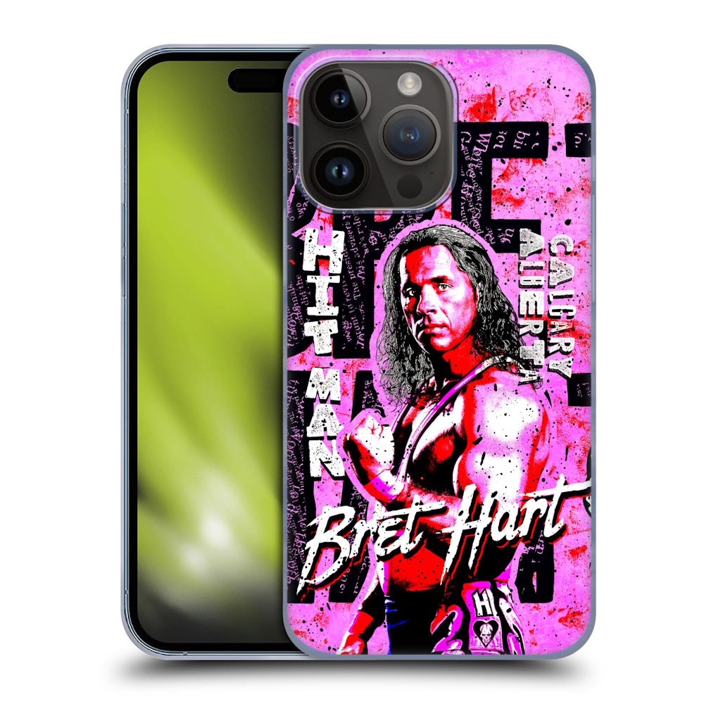 WWE ダブルダブルイー - Bret Hart Graphics ハード case / Apple iPhoneケース 【公式 / オフィシャル】