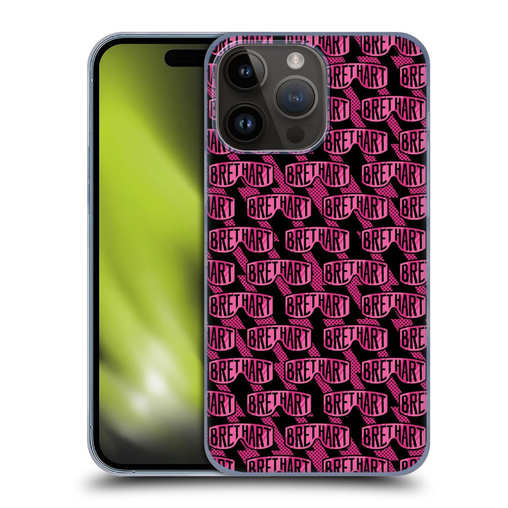 WWE ダブルダブルイー - Bret Hart Pattern ハード case / Apple iPhoneケース 【公式 / オフィシャル】