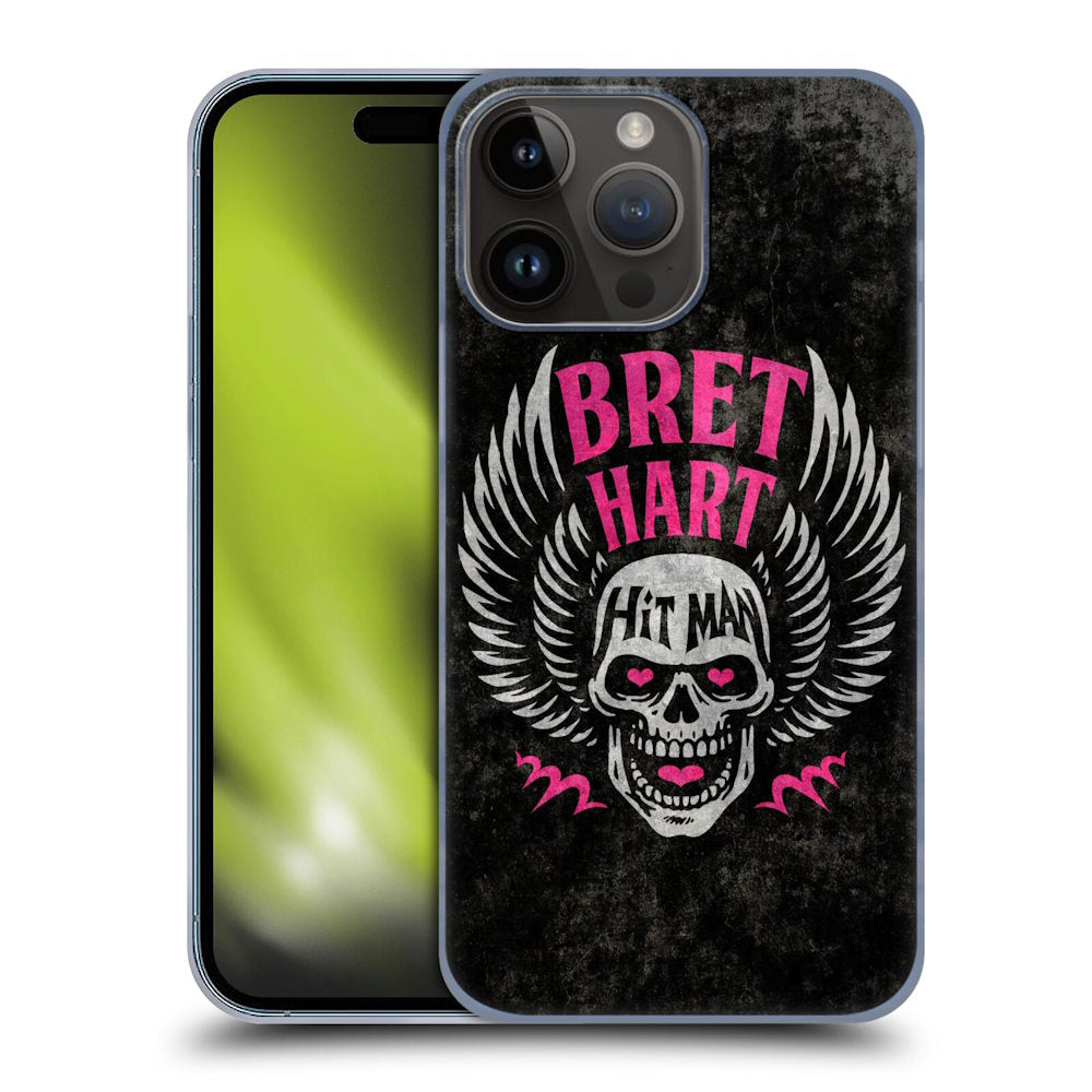 WWE ダブルダブルイー - Bret Hart Hitman Skull ハード case / Apple iPhoneケース 【公式 / オフィシャル】