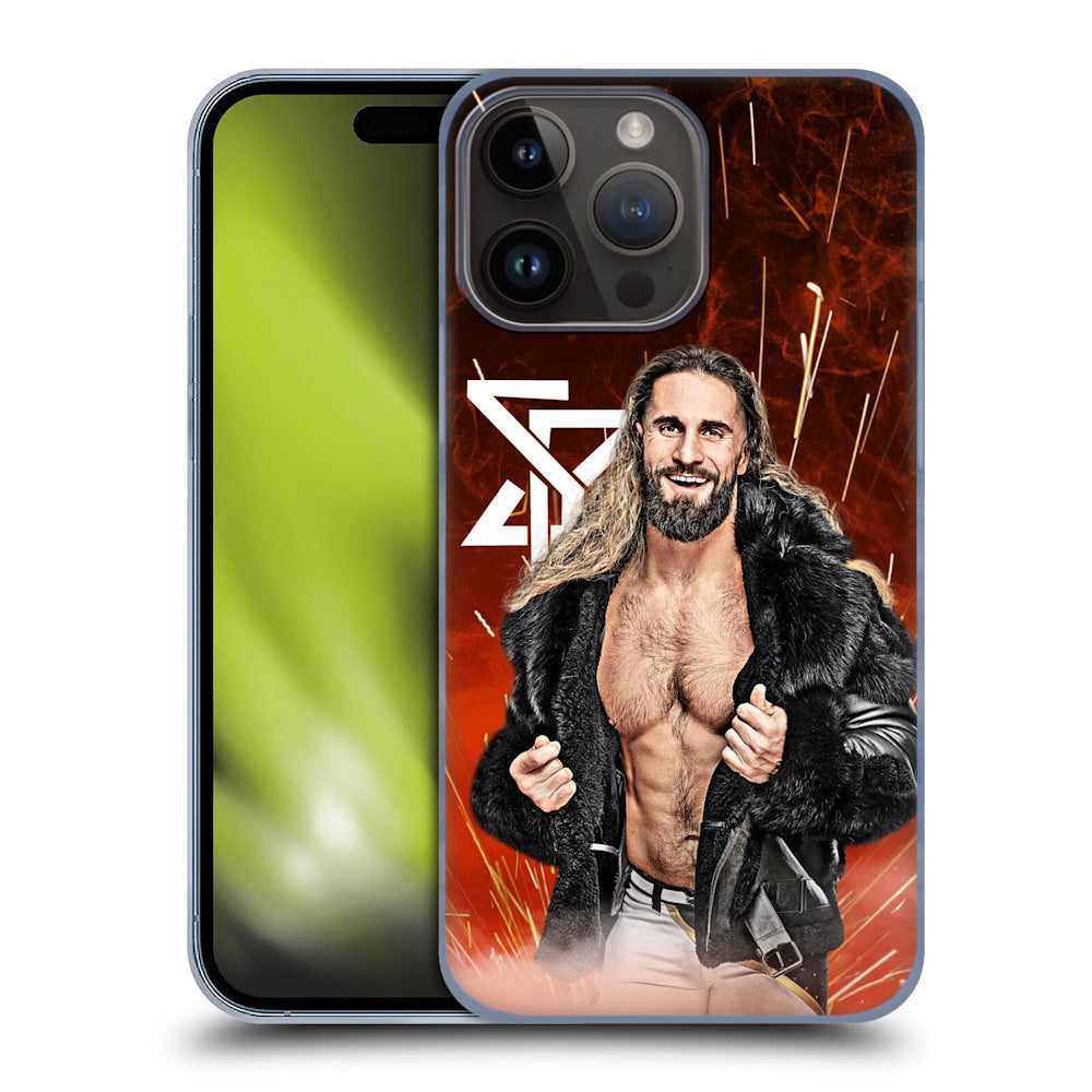 WWE ダブルダブルイー - Seth Rollins Graphic Portrait ハード case / Apple iPhoneケース 【公式 / オフィシャル】