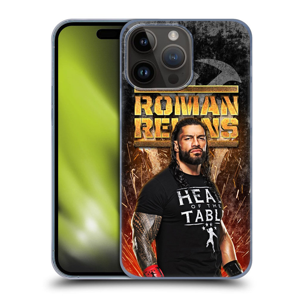 WWE ダブルダブルイー - Roman Reigns Grunge ハード case / Apple iPhoneケース 【公式 / オフィシャル】