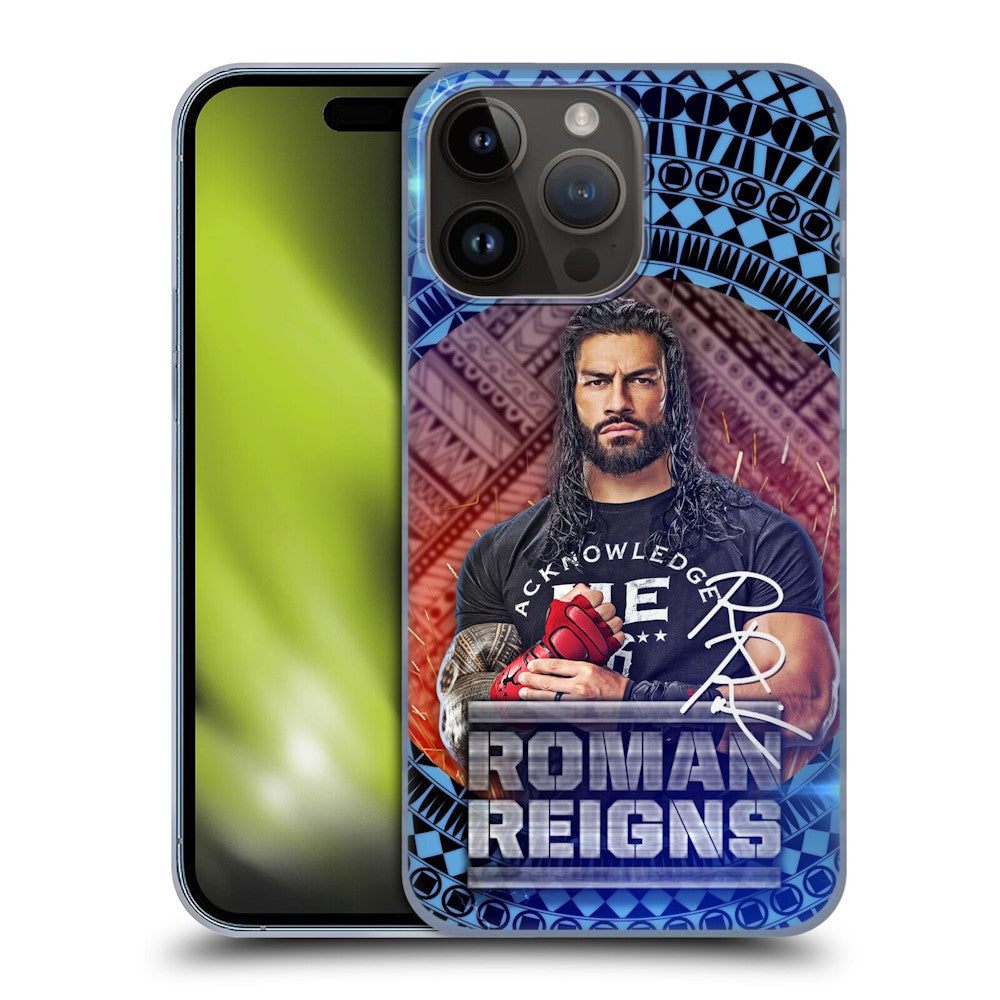 WWE ダブルダブルイー - Roman Reigns Tribal Pattern ハード case / Apple iPhoneケース 【公式 / オフィシャル】