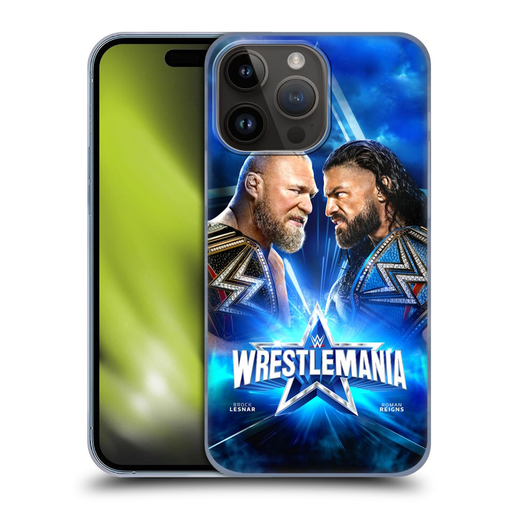 WWE ダブルダブルイー - Wrestlemania 38 Versus Brock Lesnar Vs Roman Reigns ハード case / Apple iPhoneケース 【公式 / オフィシャル】