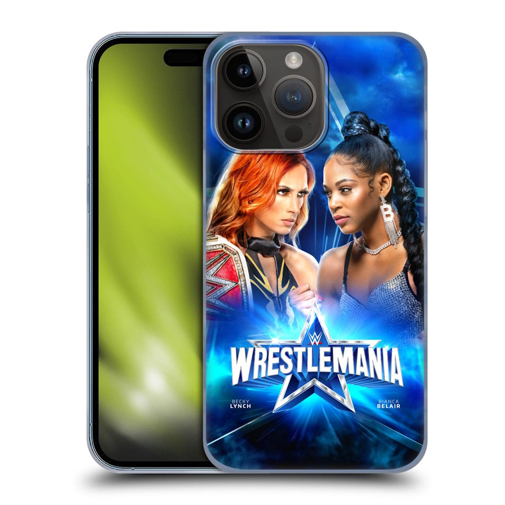 WWE ダブルダブルイー - Wrestlemania 38 Versus Becky Lynch Vs Bianca Belair ハード case / Apple iPhoneケース 【公式 / オフィシャル】