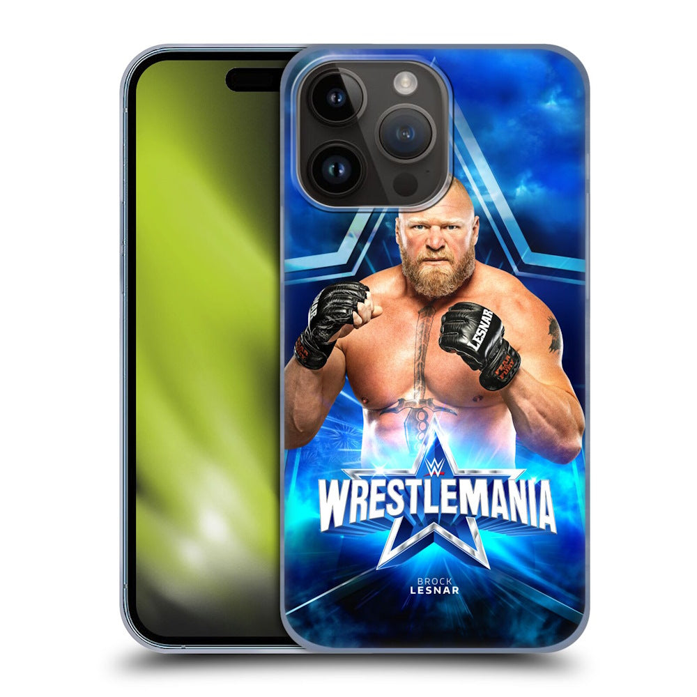 WWE ダブルダブルイー - Wrestlemania 38 Versus Brock Lesnar ハード case / Apple iPhoneケース 【公式 / オフィシャル】