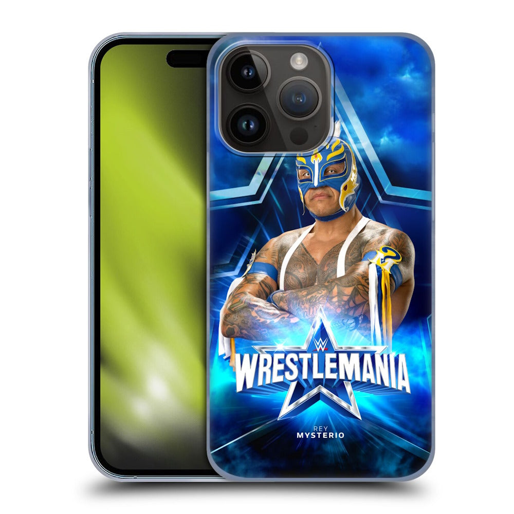 WWE ダブルダブルイー - Wrestlemania 38 Superstars Rey Mysterio ハード case / Apple iPhoneケース 【公式 / オフィシャル】