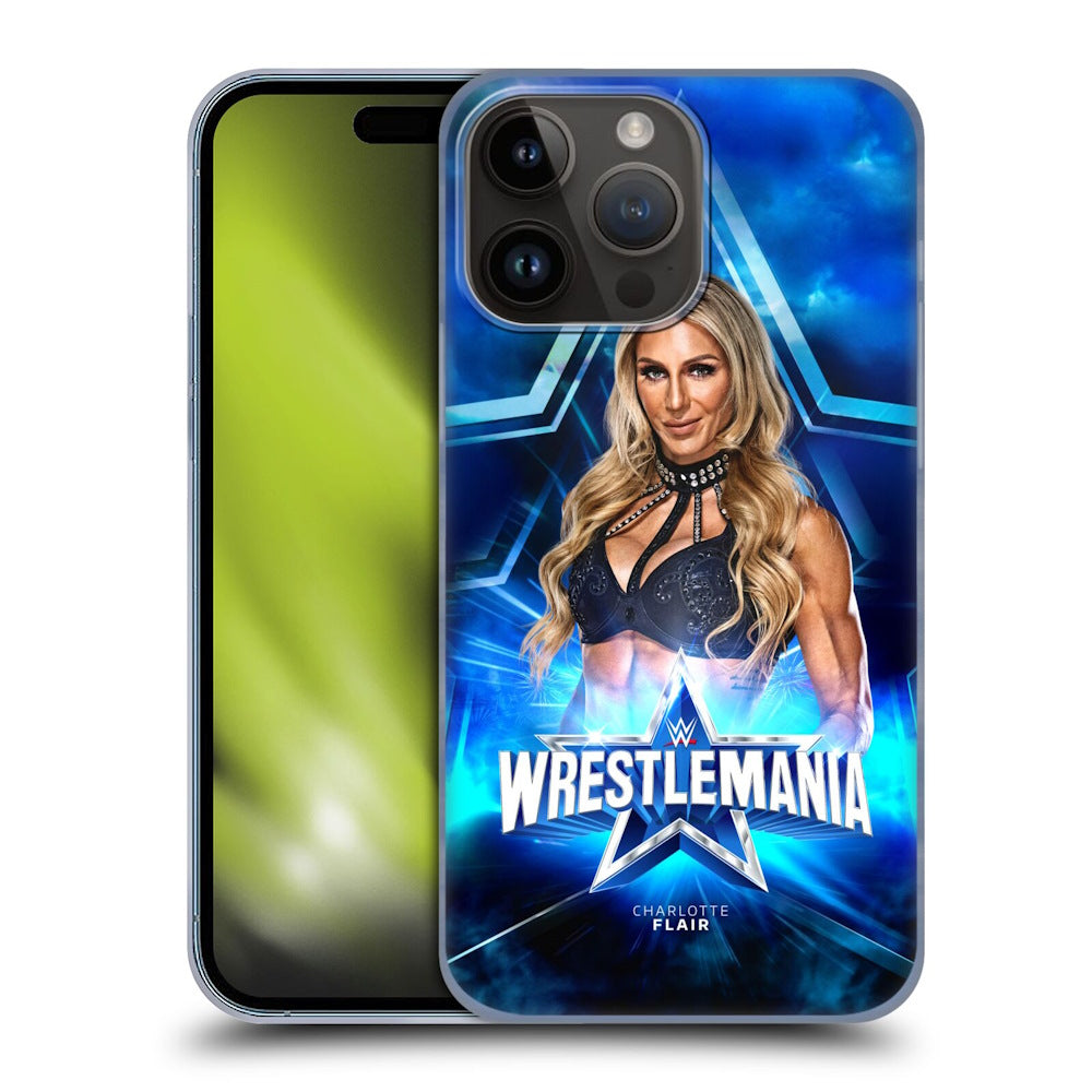 WWE ダブルダブルイー - Wrestlemania 38 Superstars Charlotte Flair ハード case / Apple iPhoneケース 【公式 / オフィシャル】