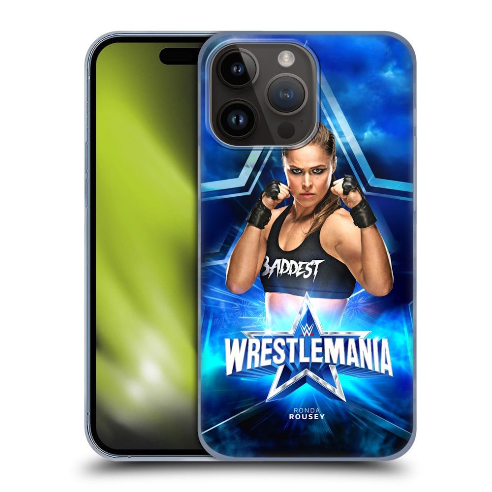 WWE ダブルダブルイー - Wrestlemania 38 Superstars Ronda Rousey ハード case / Apple iPhoneケース 【公式 / オフィシャル】