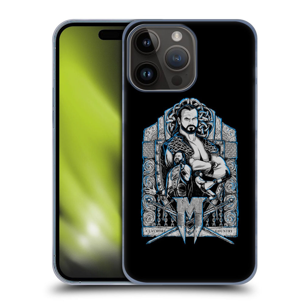 WWE ダブルダブルイー - D. McIntyre Drew McIntyre Poster Art ハード case / Apple iPhoneケース 【公式 / オフィシャル】