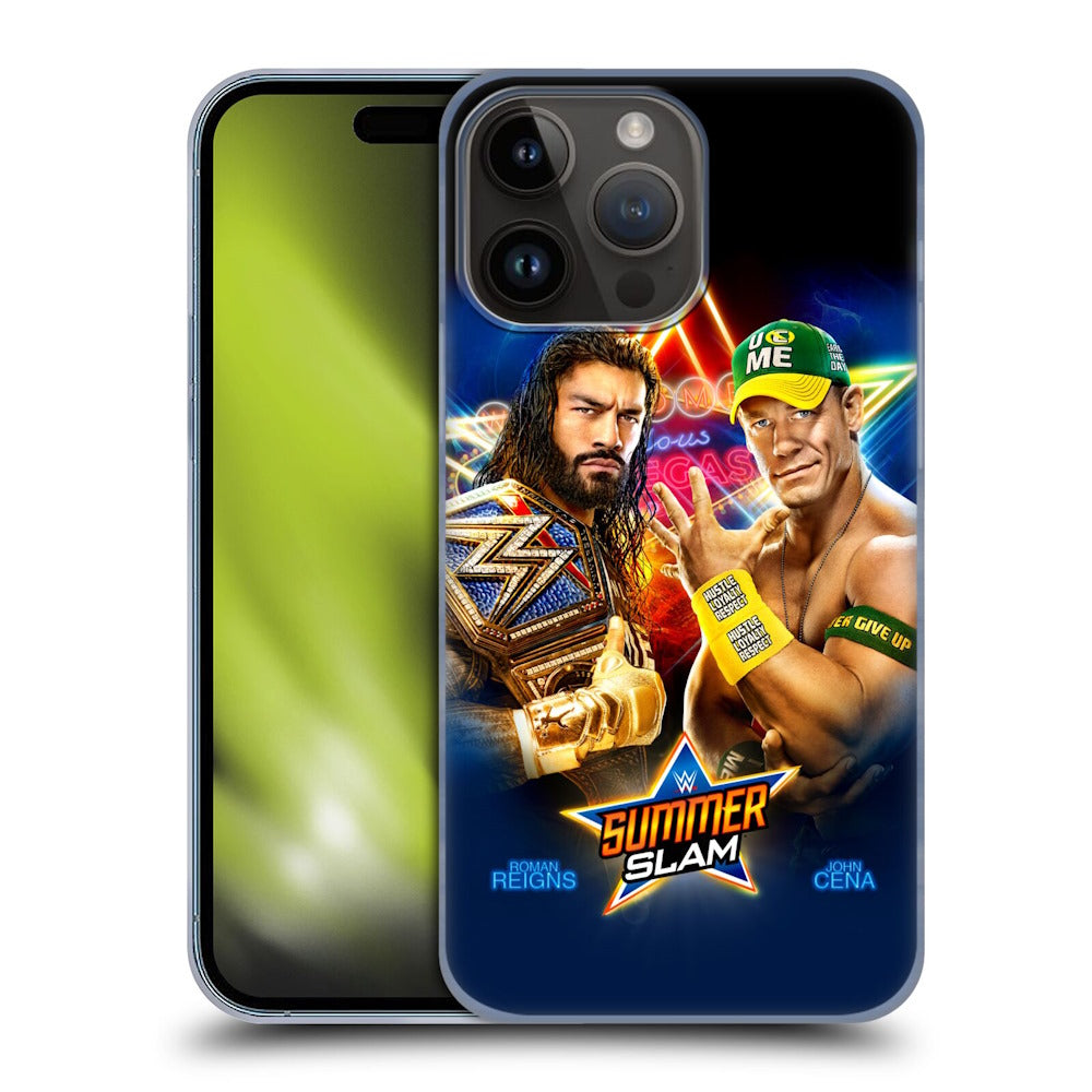 WWE ダブルダブルイー - 2021 Summerslam Poster ハード case / Apple iPhoneケース 【公式 / オフィシャル】