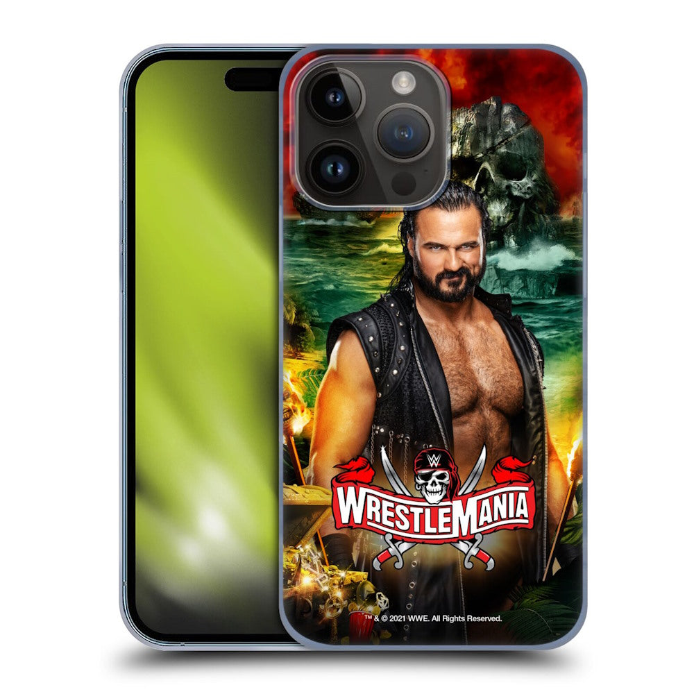 WWE ダブルダブルイー - Wrestlemania 37 Superstars Drew McIntyre ハード case / Apple iPhoneケース 【公式 / オフィシャル】