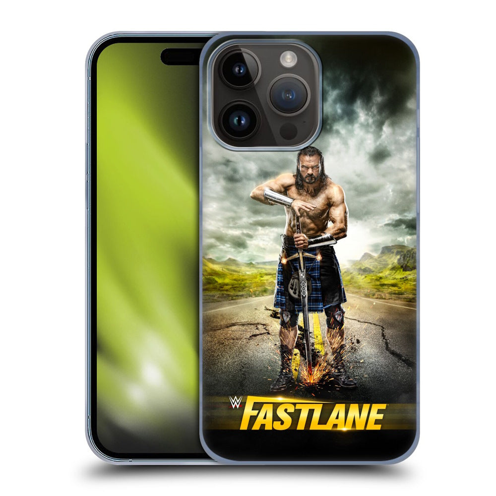 WWE ダブルダブルイー - 2021 Fastlane Drew McIntyre Key Art ハード case / Apple iPhoneケース 【公式 / オフィシャル】