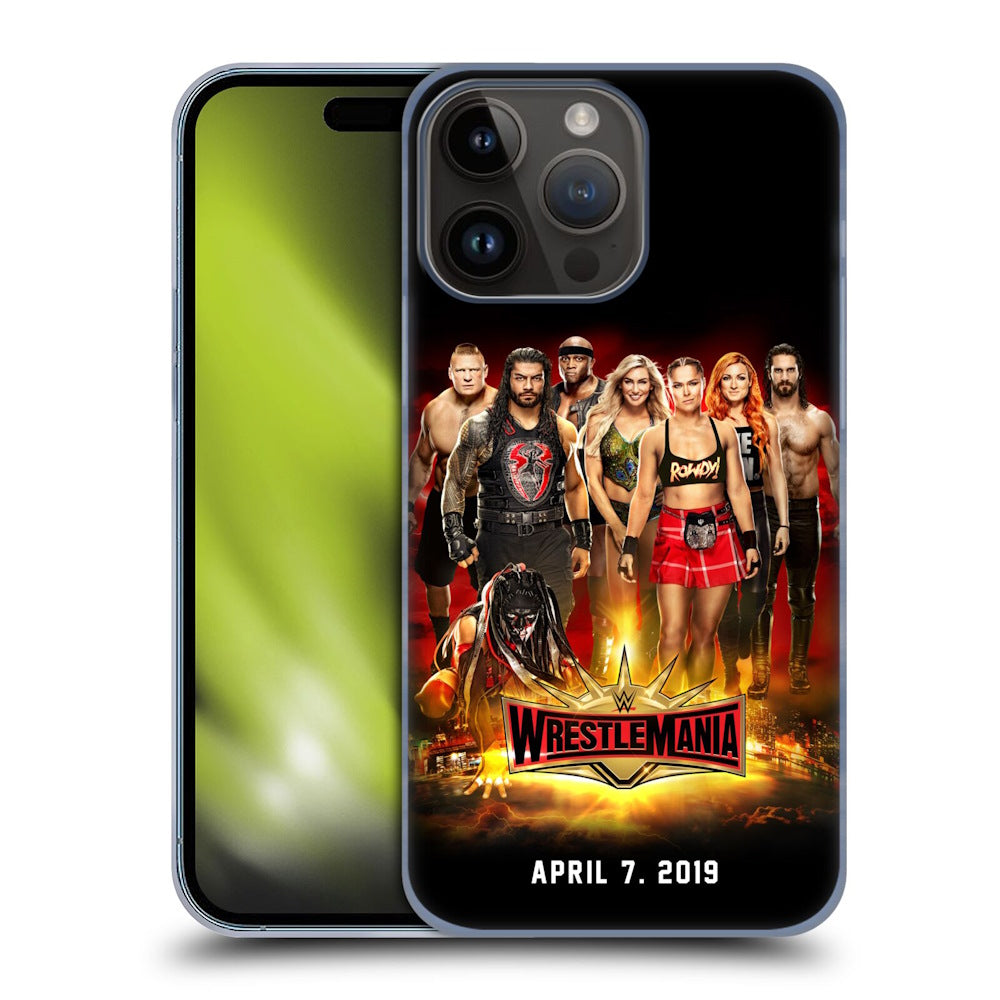 WWE ダブルダブルイー - Wrestlemania 35 Group ハード case / Apple iPhoneケース 【公式 / オフィシャル】