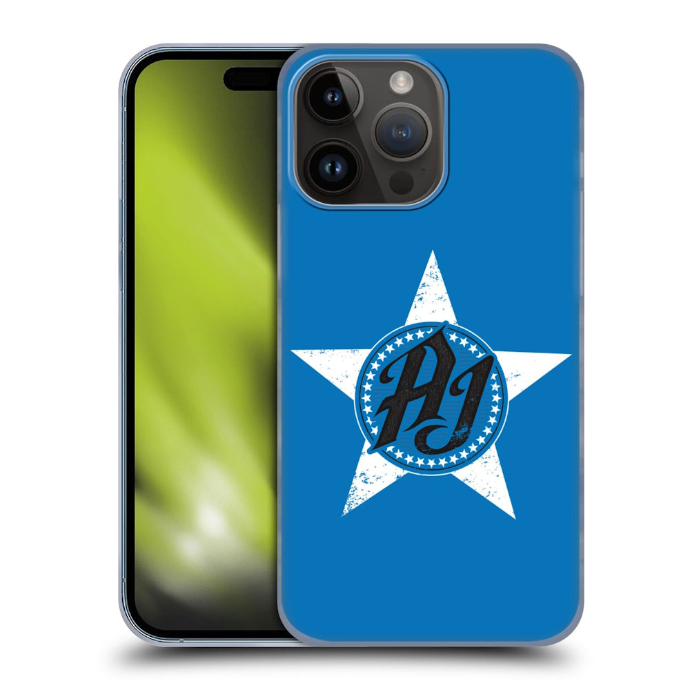 WWE ダブルダブルイー - Superstars 8 AJ Styles Logo Star ハード case / Apple iPhoneケース 【公式 / オフィシャル】