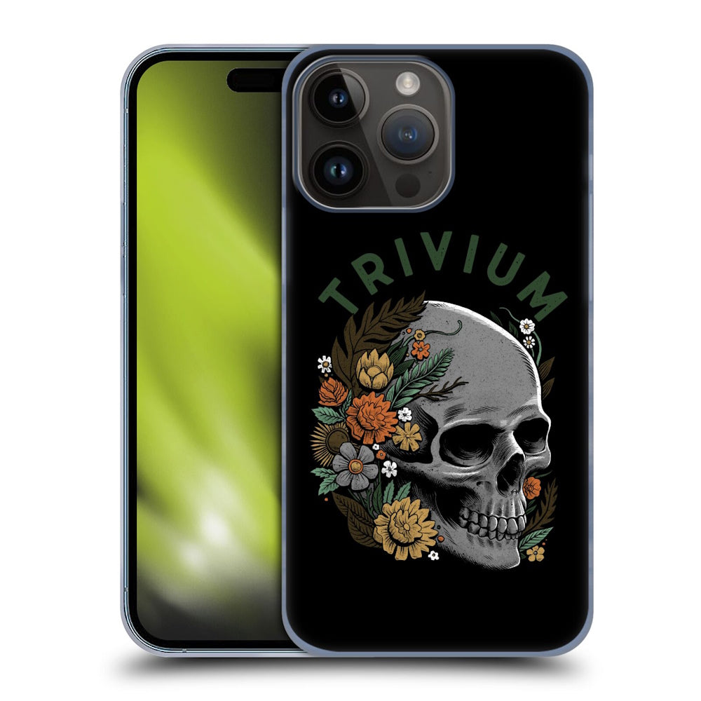 TRIVIUM トリヴィアム (結成 25周年 ) - Skelly Flower ハード case / Apple iPhoneケース 【公式 / オフィシャル】