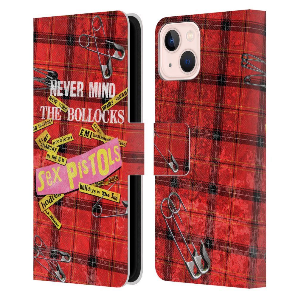 SEX PISTOLS セックスピストルズ (シド 追悼 45周年 ) - Tartan Print Song レザー手帳型 / Apple iPhoneケース 【公式 / オフィシャル】