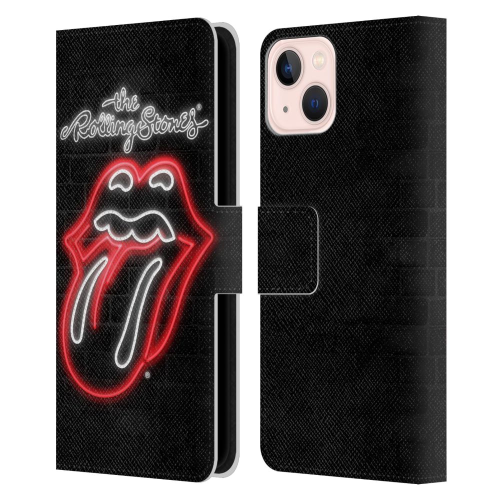 ROLLING STONES ローリングストーンズ (デビュー作 60周年 ) - Neon レザー手帳型 / Apple iPhoneケース 【公式 / オフィシャル】