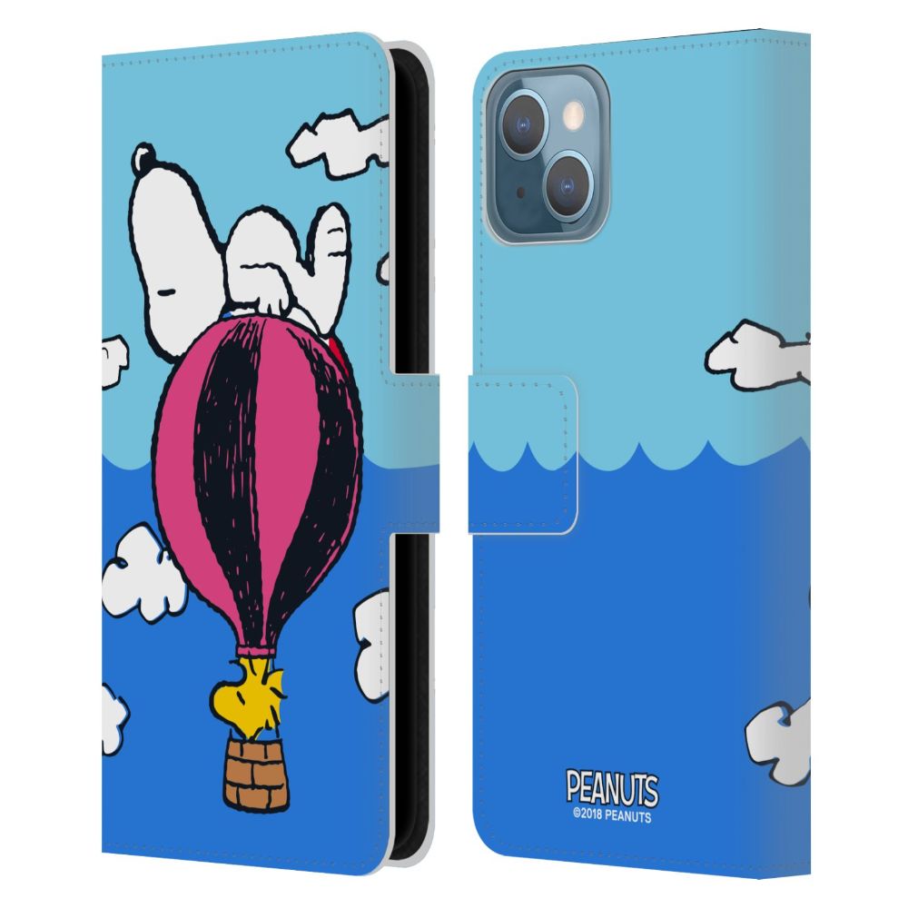 PEANUTS スヌーピー - Snoopy & Woodstock Balloon レザー手帳型 / Apple iPhoneケース 【公式 / オフィシャル】