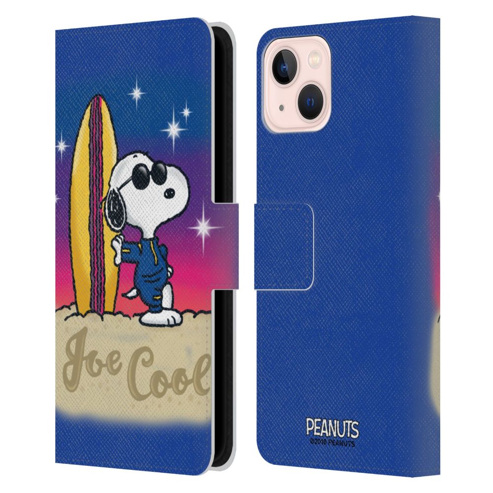 PEANUTS スヌーピー - Joe Cool Surf レザー手帳型 / Apple iPhoneケース 【公式 / オフィシャル】