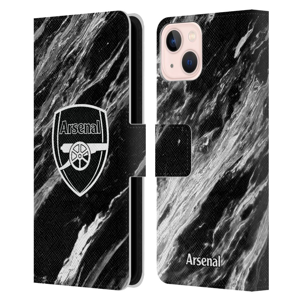 ARSENAL FC アーセナルFC Marble レザー手帳型 Apple iPhoneケース 公式 オフィシャル