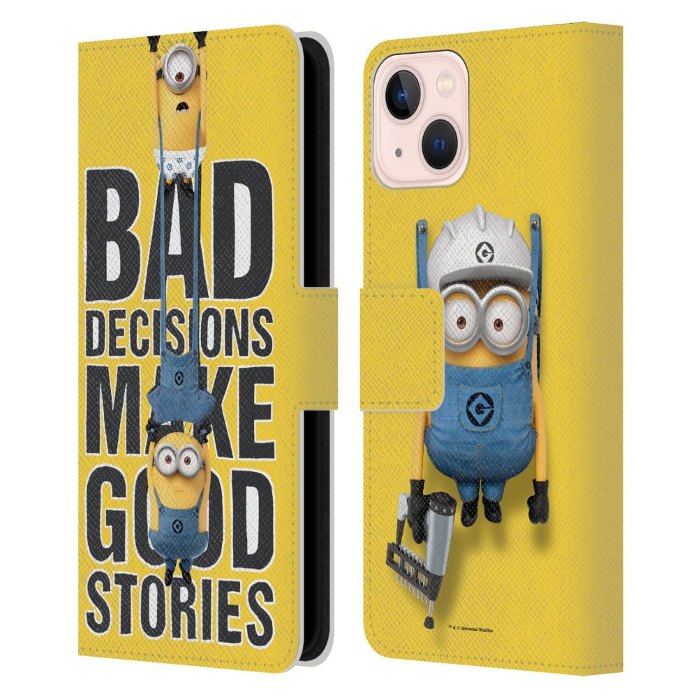 MINIONS ミニオンズ (新作 公開記念 ) - Bad Decisions レザー手帳型 / Apple iPhoneケース 【公式 / オフィシャル】