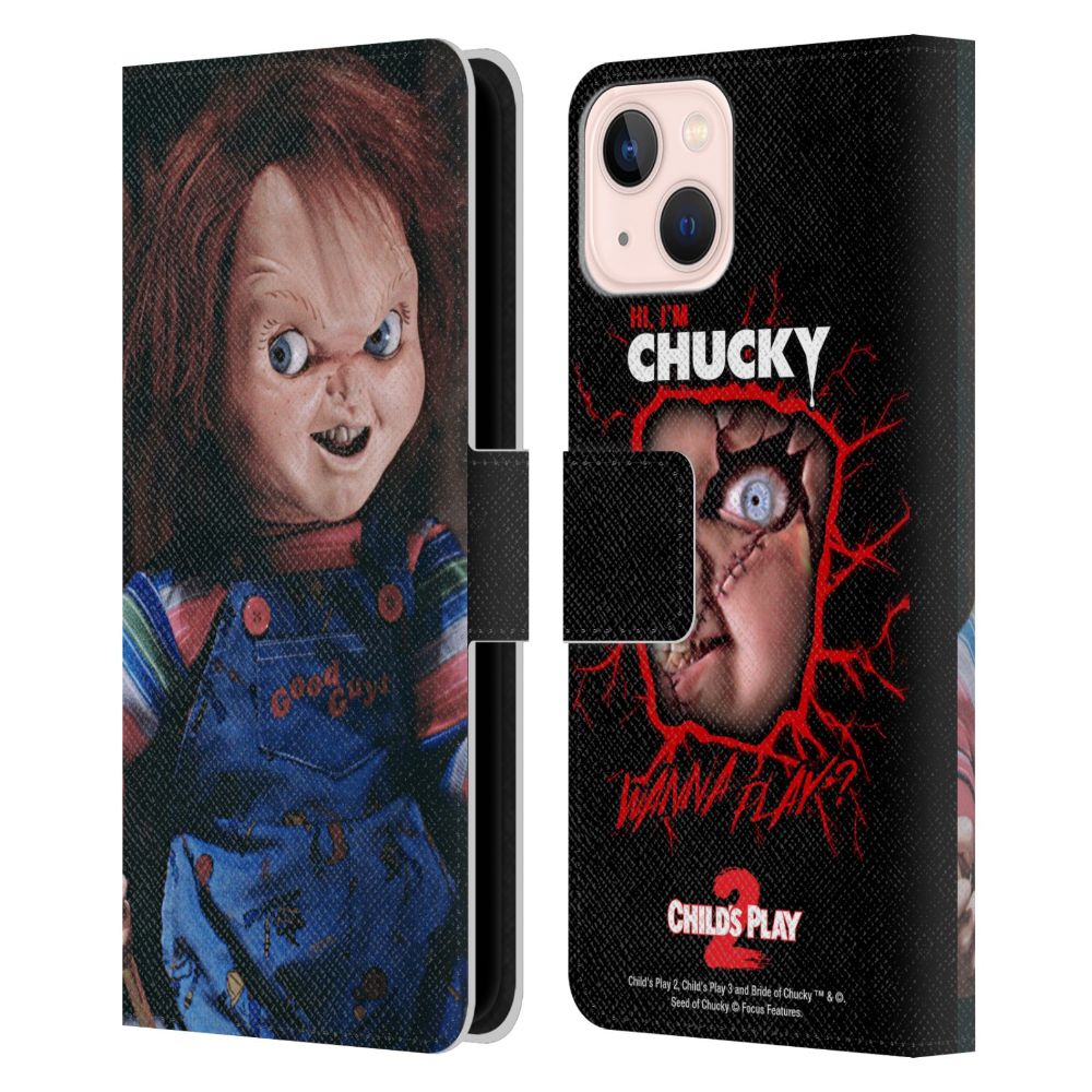 CHILD'S PLAY チャイルドプレイ - II Key Art / Doll レザー手帳型 / Apple iPhoneケース 【公式 / オフィシャル】