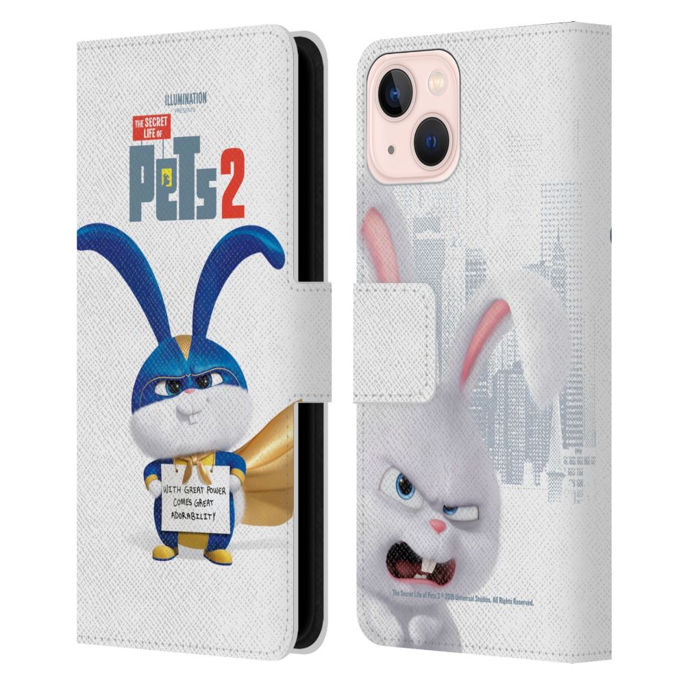 SECRET LIFE OF PETS ペット - Snowball Rabbit Bunny レザー手帳型 / Apple iPhoneケース 【公式 / オフィシャル】