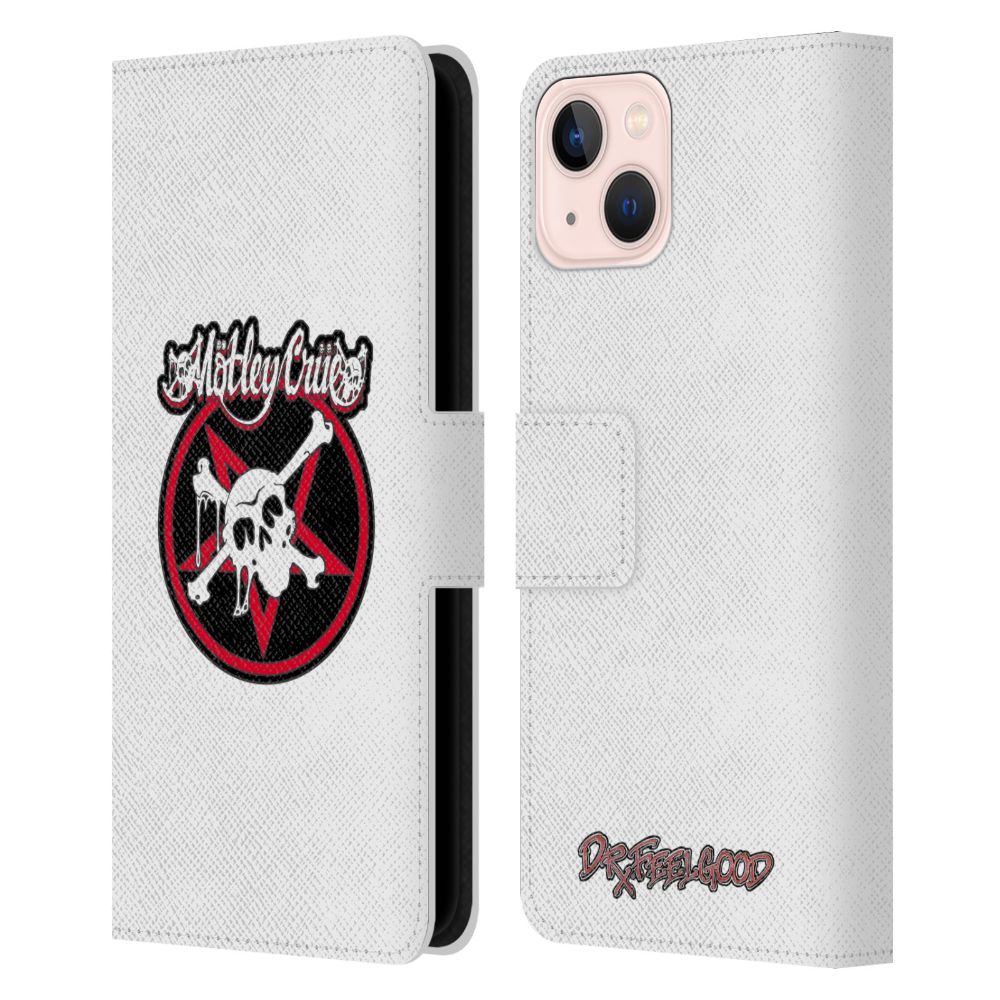 MOTLEY CRUE モトリークルー - Dr. Feelgood Skull レザー手帳型 / Apple iPhoneケース 【公式 / オフィシャル】