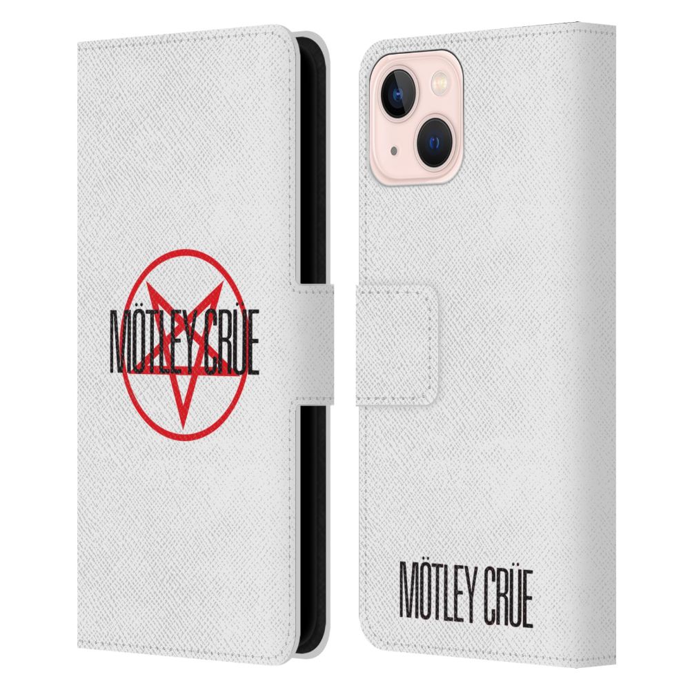 MOTLEY CRUE モトリークルー - Pentagram レザー手帳型 / Apple iPhoneケース 【公式 / オフィシャル】