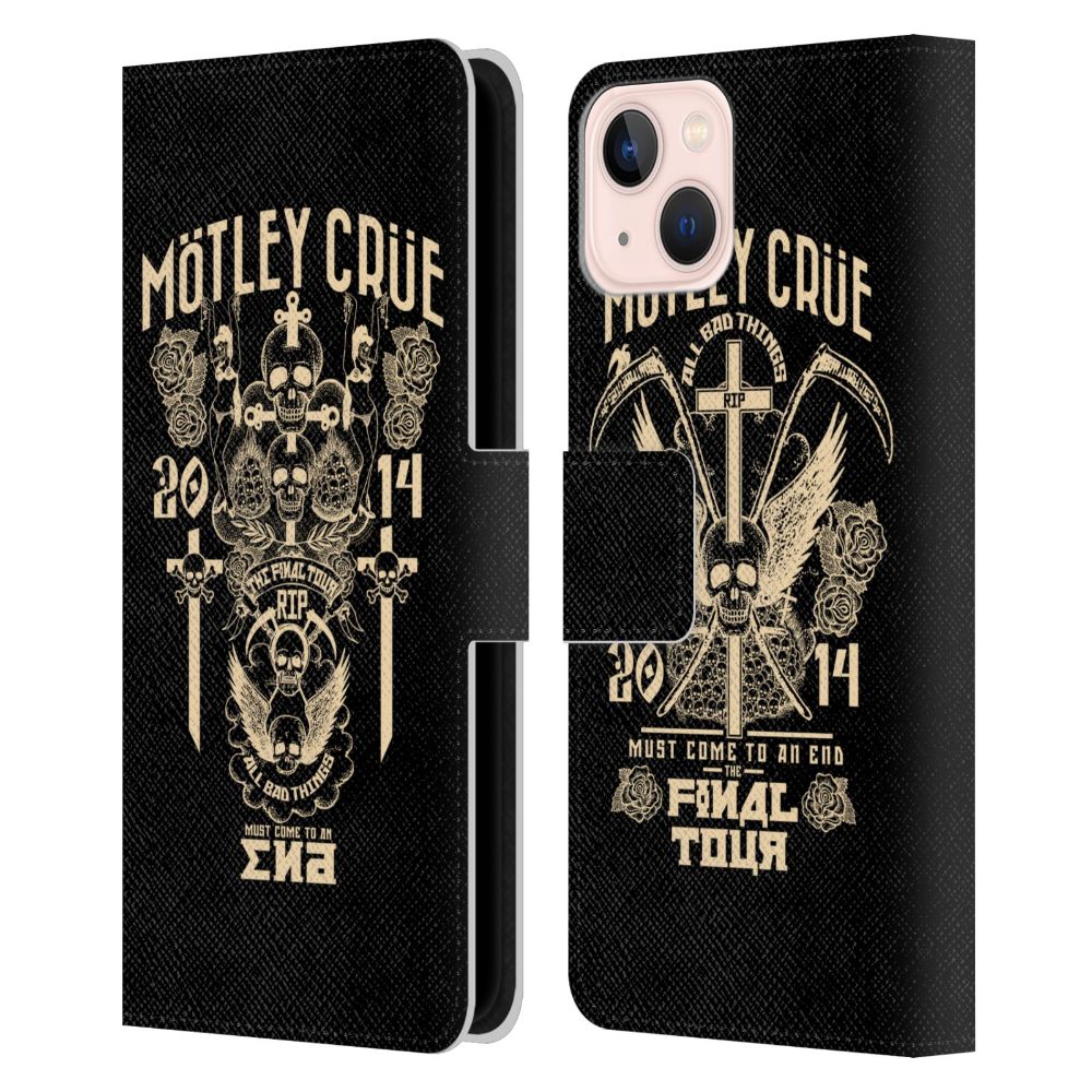 MOTLEY CRUE モトリークルー - All Bad Things レザー手帳型 / Apple iPhoneケース 【公式 / オフィシャル】