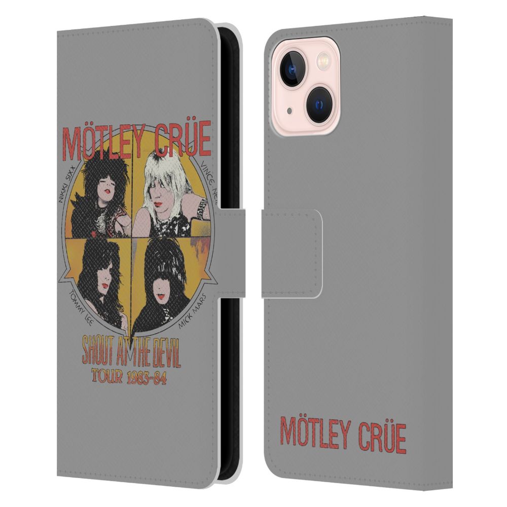 MOTLEY CRUE モトリークルー - SATD Vintage レザー手帳型 / Apple iPhoneケース 【公式 / オフィシャル】