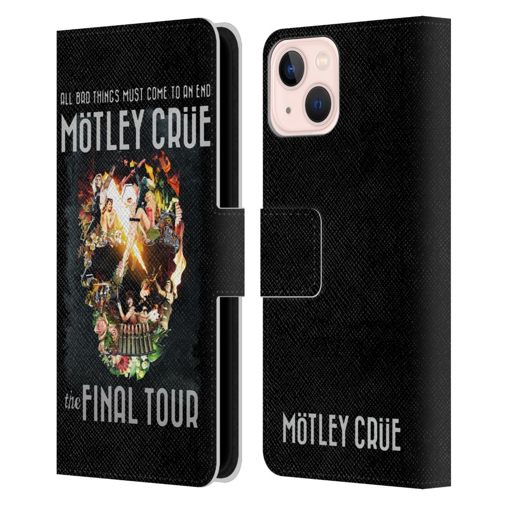 MOTLEY CRUE モトリークルー - All Bad Things Final レザー手帳型 / Apple iPhoneケース 【公式 / オフィシャル】