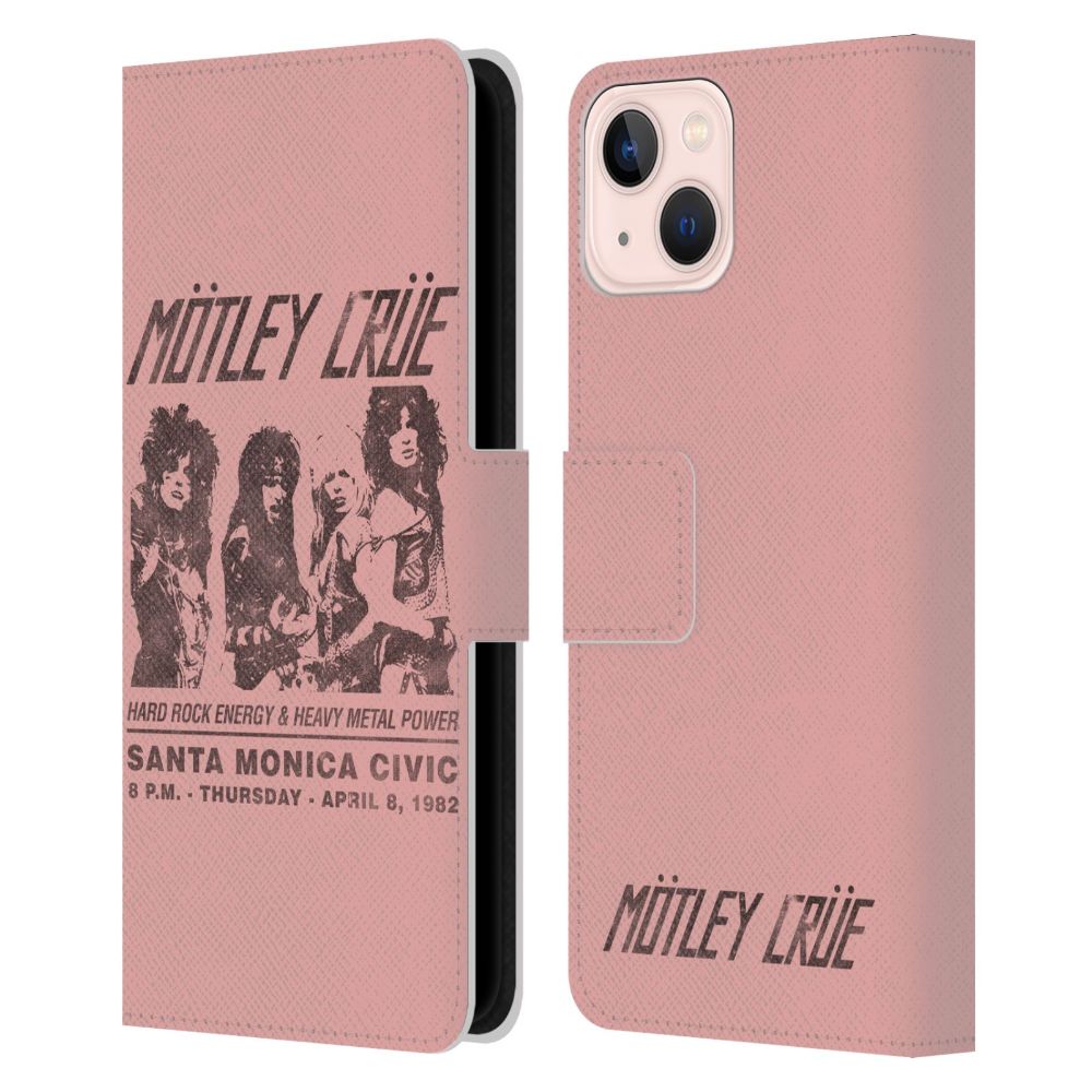 MOTLEY CRUE モトリークルー - Santa Monica レザー手帳型 / Apple iPhoneケース 【公式 / オフィシャル】