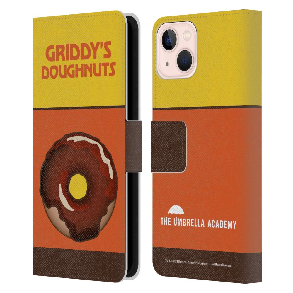 UMBRELLA ACADEMY アンブレラアカデミー (2024年 最終シーズン配信 ) - Griddy's Doughnuts / Chocolate レザー手帳型 / Apple iPhoneケース 【公式 / オフィシャル】