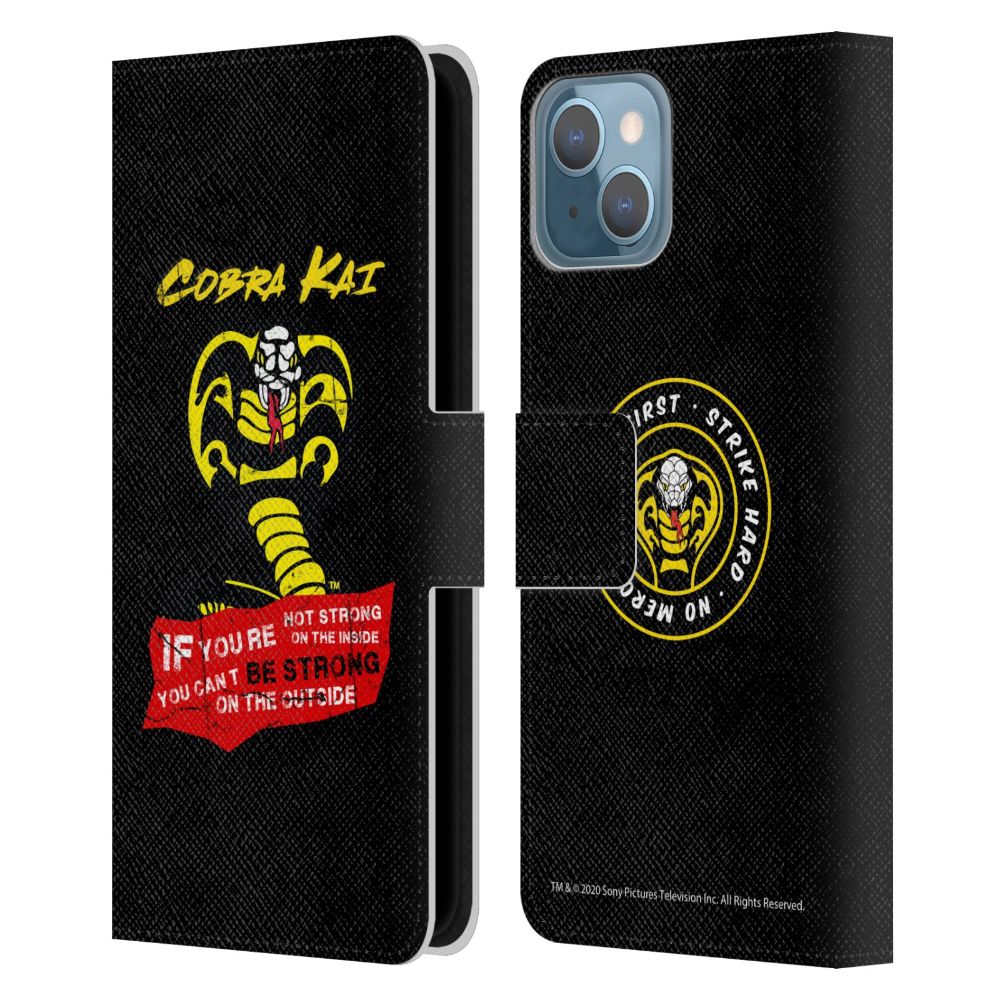 COBRA KAI コブラ会 (2024年 7月 シーズン6 開始 ) - Composed Art / Be Strong Logo レザー手帳型 / Apple iPhoneケース 【公式 / オフィシャル】