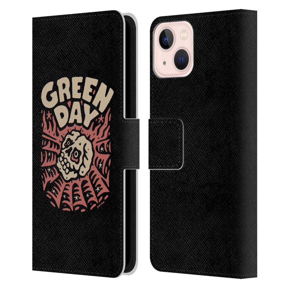 GREEN DAY グリーンデイ - Graphics / Skull Spider レザー手帳型 / Apple iPhoneケース 【公式 / オフィシャル】