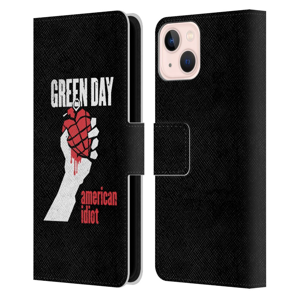 GREEN DAY グリーンデイ - Graphics / American Idiot レザー手帳型 / Apple iPhoneケース 【公式 / オフィシャル】